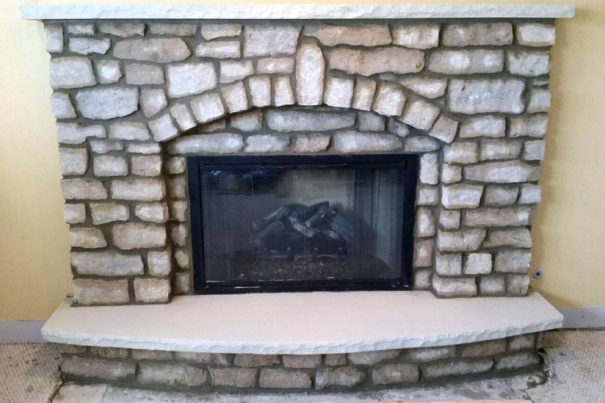 Fireplace install in St. Charles